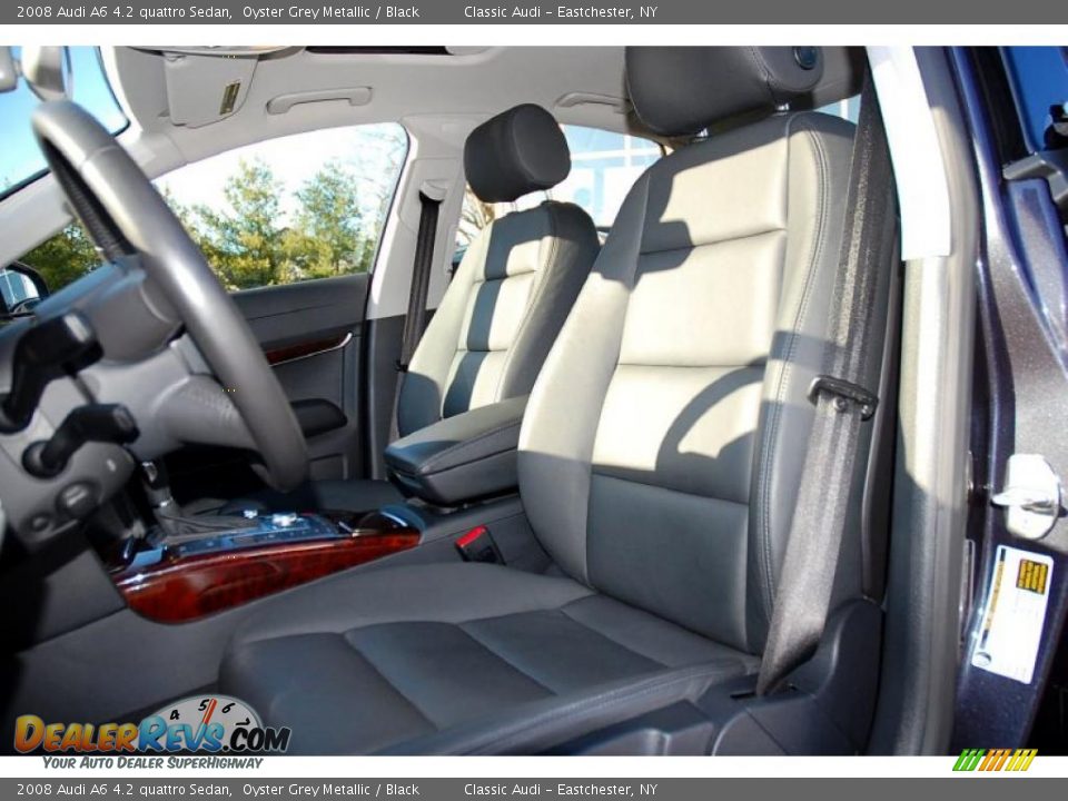 2008 Audi A6 4.2 quattro Sedan Oyster Grey Metallic / Black Photo #19
