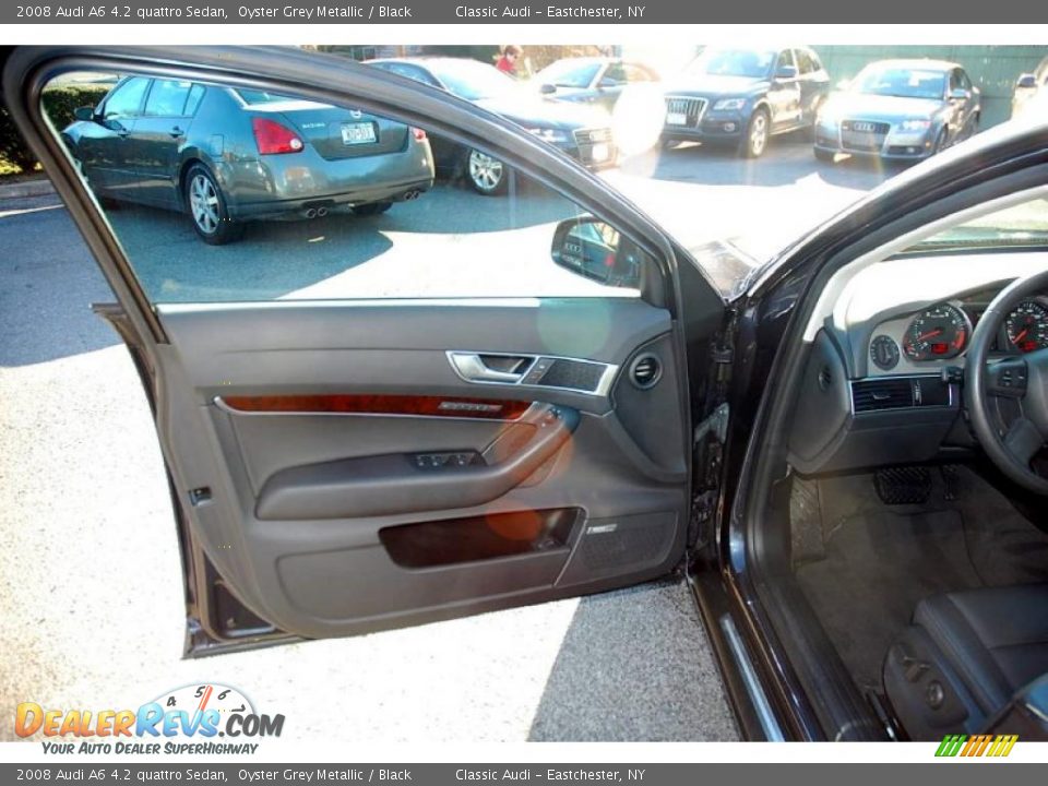 2008 Audi A6 4.2 quattro Sedan Oyster Grey Metallic / Black Photo #20