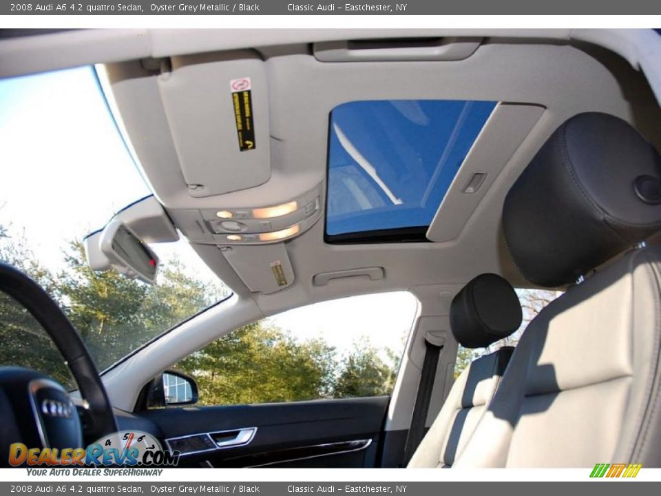 2008 Audi A6 4.2 quattro Sedan Oyster Grey Metallic / Black Photo #21
