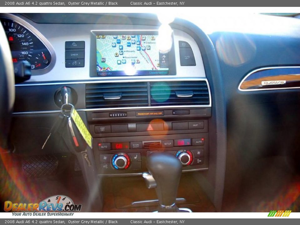 2008 Audi A6 4.2 quattro Sedan Oyster Grey Metallic / Black Photo #22