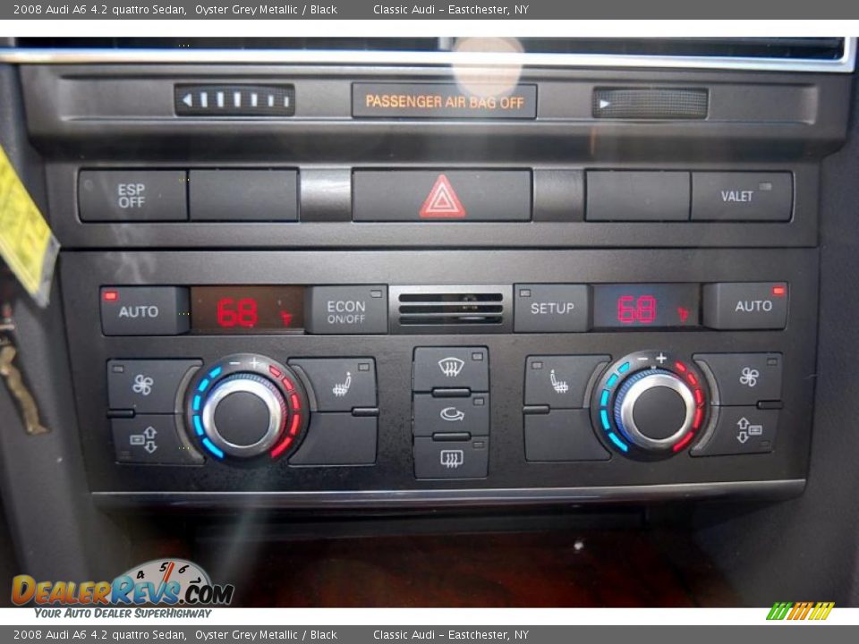 2008 Audi A6 4.2 quattro Sedan Oyster Grey Metallic / Black Photo #24