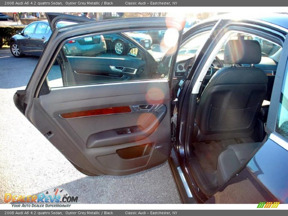 2008 Audi A6 4.2 quattro Sedan Oyster Grey Metallic / Black Photo #30