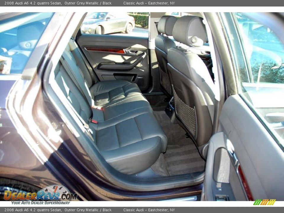 2008 Audi A6 4.2 quattro Sedan Oyster Grey Metallic / Black Photo #33
