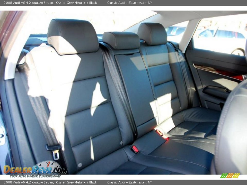 2008 Audi A6 4.2 quattro Sedan Oyster Grey Metallic / Black Photo #34