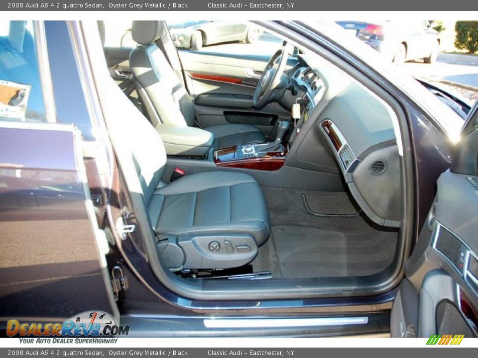 2008 Audi A6 4.2 quattro Sedan Oyster Grey Metallic / Black Photo #36