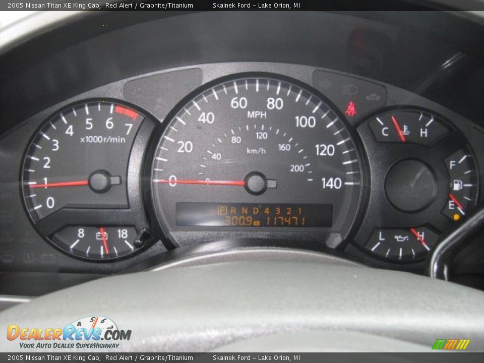 2005 Nissan Titan XE King Cab Gauges Photo #23