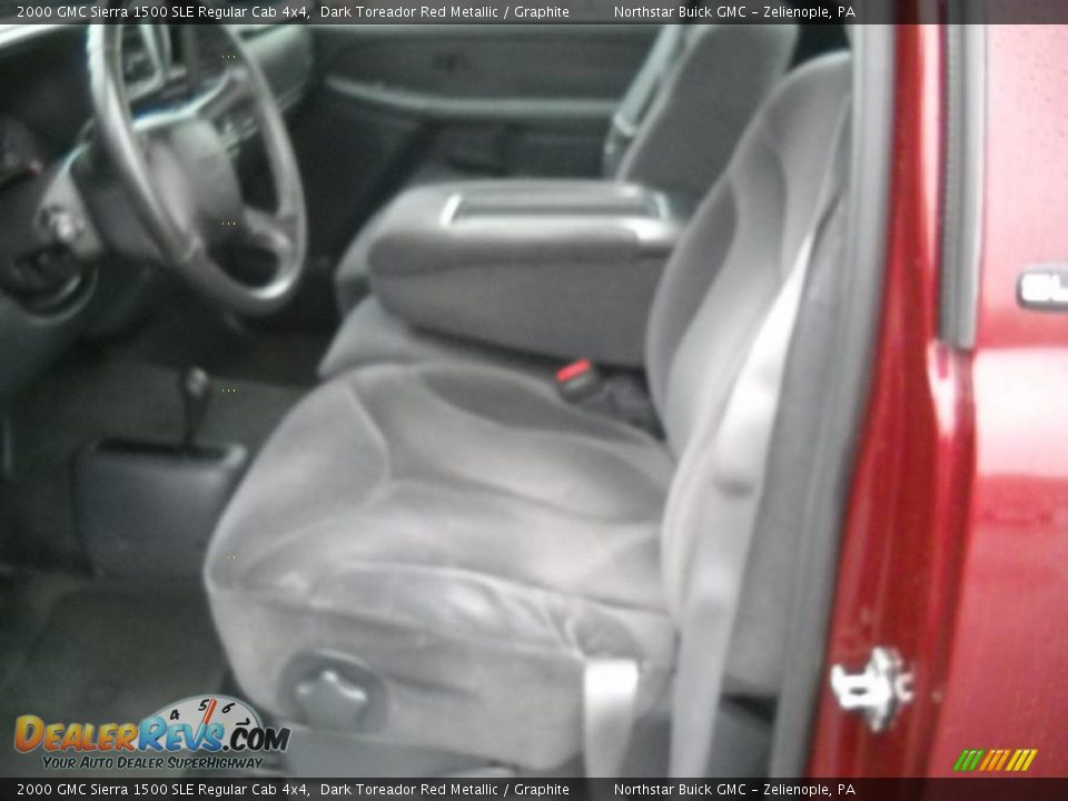 2000 GMC Sierra 1500 SLE Regular Cab 4x4 Dark Toreador Red Metallic / Graphite Photo #8