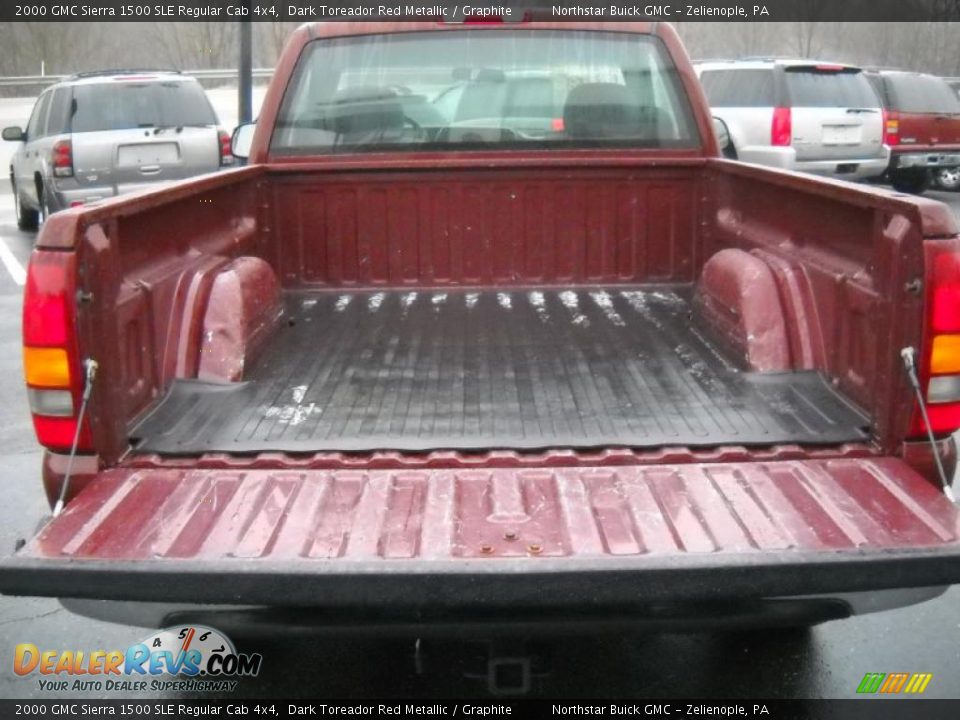 2000 GMC Sierra 1500 SLE Regular Cab 4x4 Dark Toreador Red Metallic / Graphite Photo #10