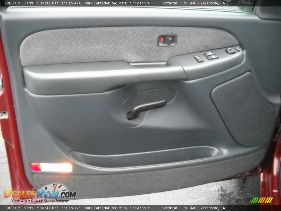 2000 GMC Sierra 1500 SLE Regular Cab 4x4 Dark Toreador Red Metallic / Graphite Photo #14