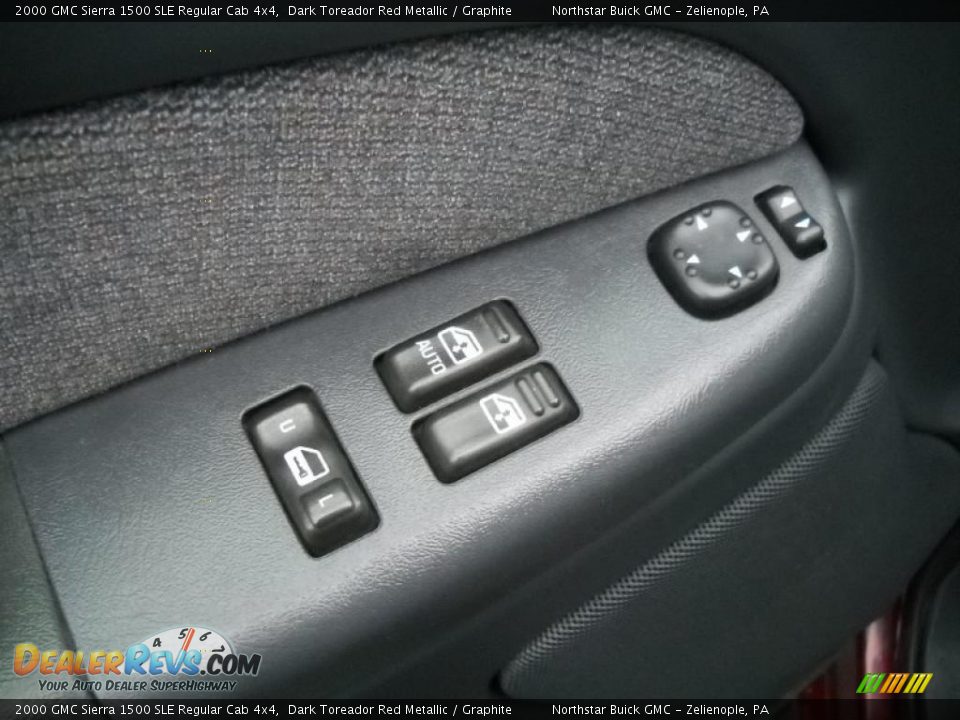 2000 GMC Sierra 1500 SLE Regular Cab 4x4 Dark Toreador Red Metallic / Graphite Photo #16