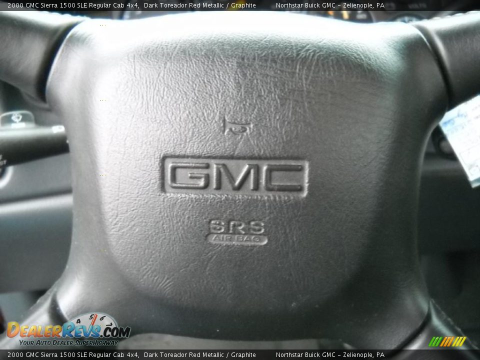 2000 GMC Sierra 1500 SLE Regular Cab 4x4 Dark Toreador Red Metallic / Graphite Photo #19