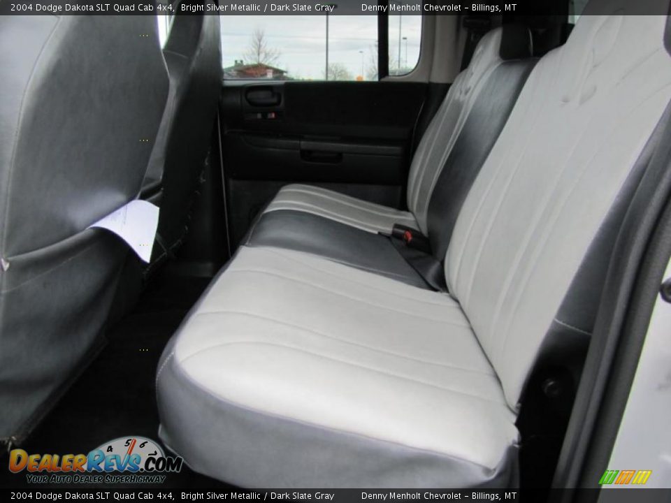 2004 Dodge Dakota SLT Quad Cab 4x4 Bright Silver Metallic / Dark Slate Gray Photo #10