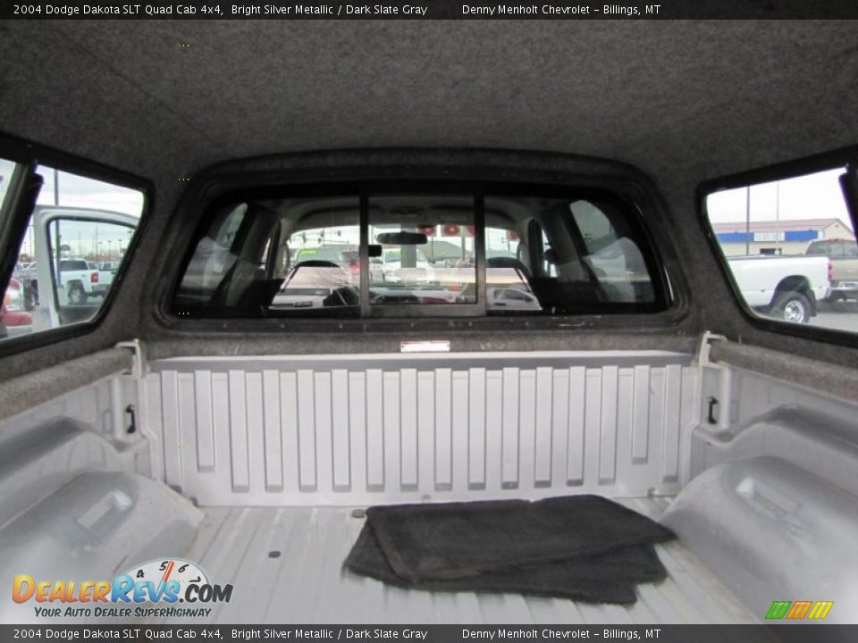 2004 Dodge Dakota SLT Quad Cab 4x4 Bright Silver Metallic / Dark Slate Gray Photo #16
