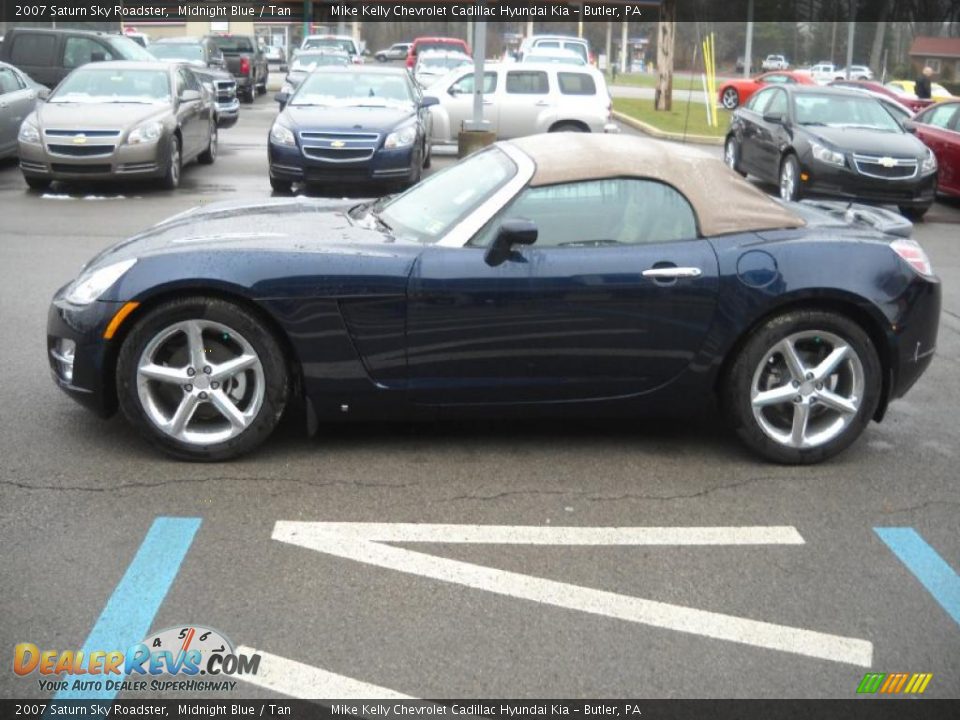 2007 Saturn Sky Roadster Midnight Blue / Tan Photo #6