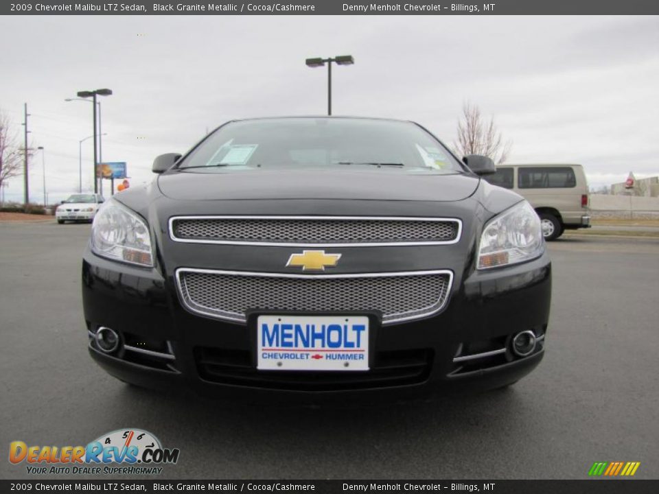 2009 Chevrolet Malibu LTZ Sedan Black Granite Metallic / Cocoa/Cashmere Photo #3