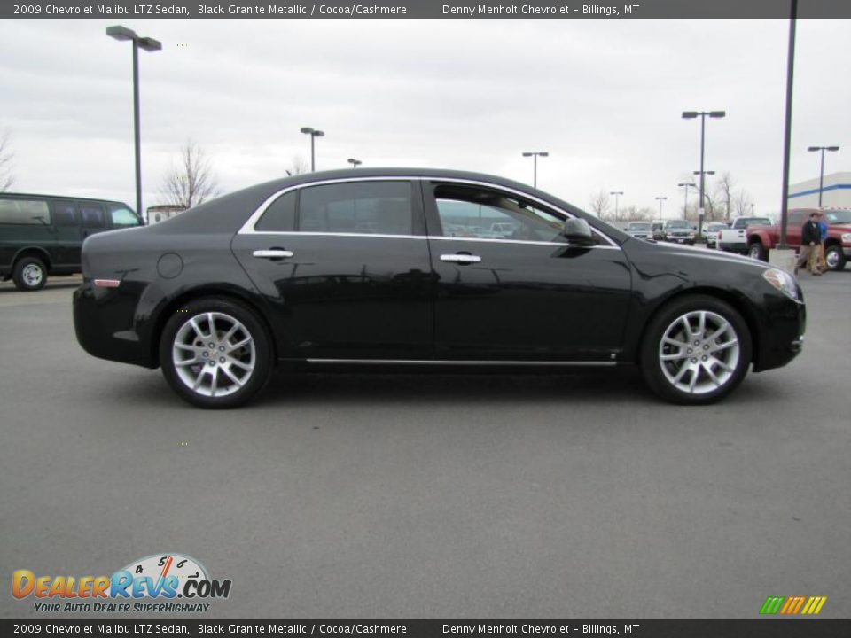 2009 Chevrolet Malibu LTZ Sedan Black Granite Metallic / Cocoa/Cashmere Photo #5