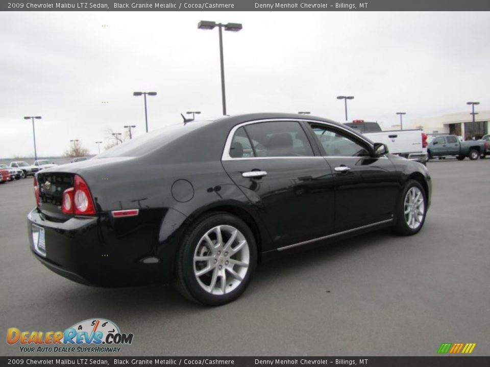 2009 Chevrolet Malibu LTZ Sedan Black Granite Metallic / Cocoa/Cashmere Photo #6