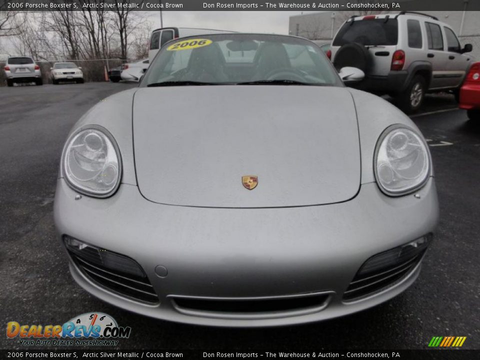 2006 Porsche Boxster S Arctic Silver Metallic / Cocoa Brown Photo #3