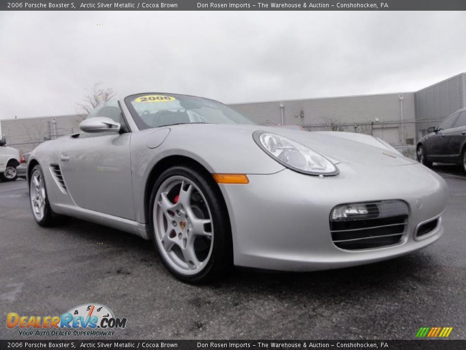 2006 Porsche Boxster S Arctic Silver Metallic / Cocoa Brown Photo #5