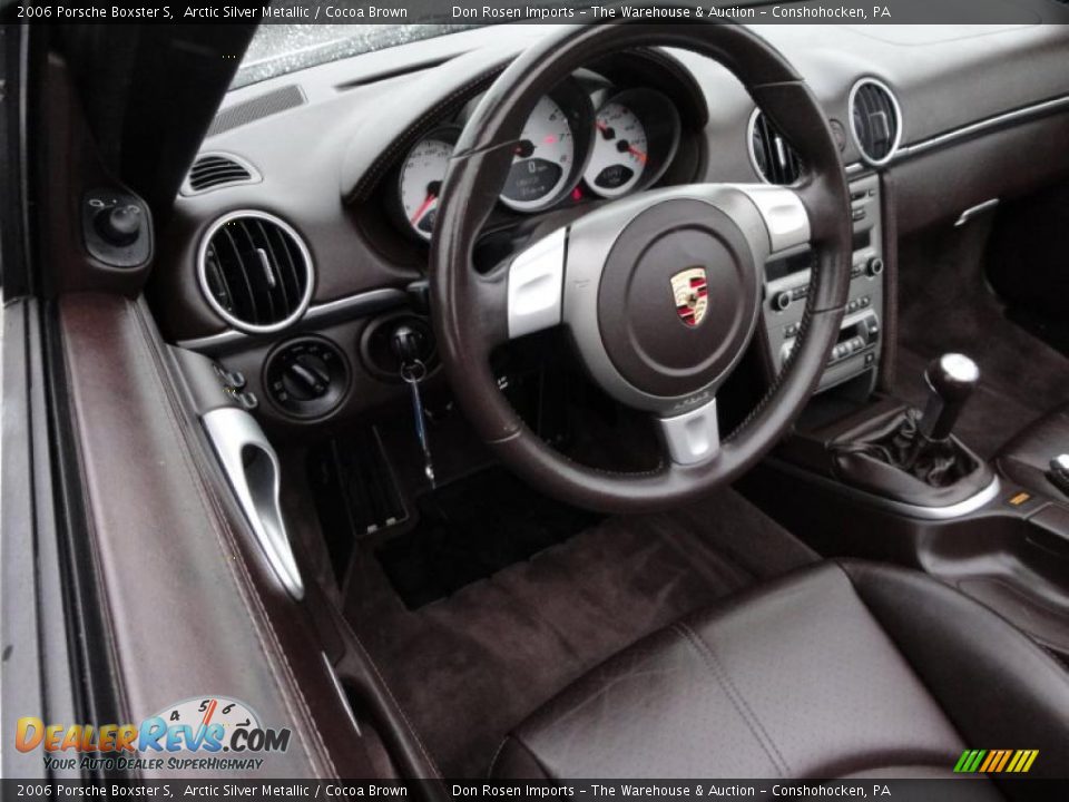 Cocoa Brown Interior 2006 Porsche Boxster S Photo 12