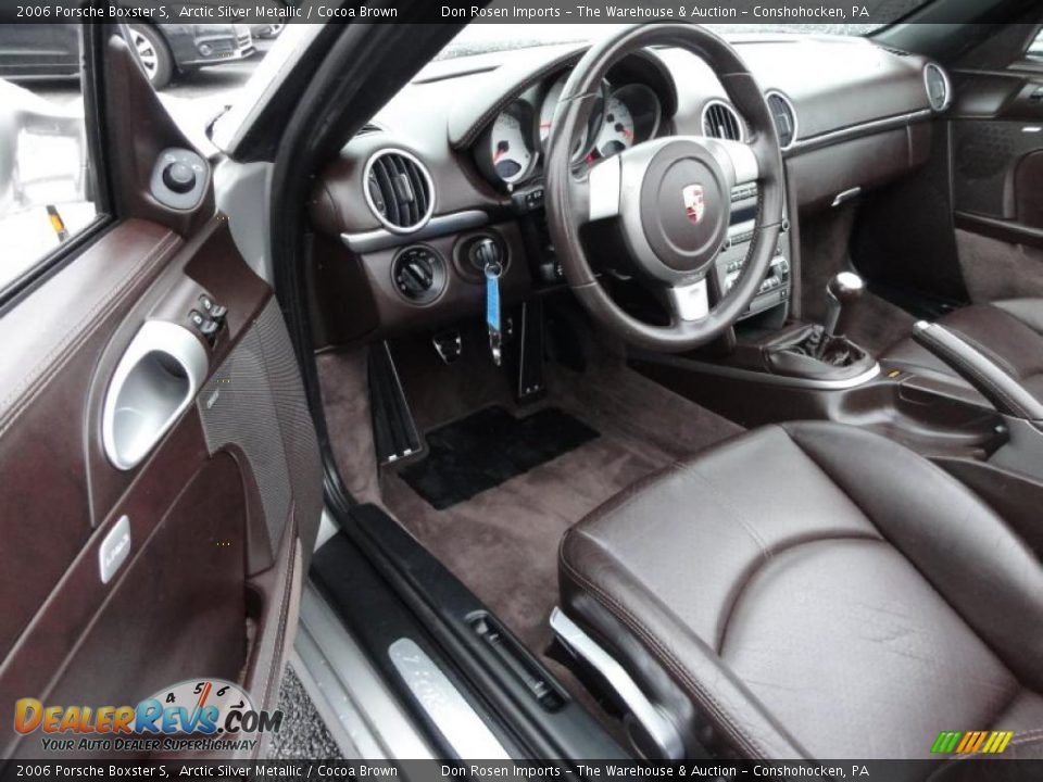 Cocoa Brown Interior 2006 Porsche Boxster S Photo 13