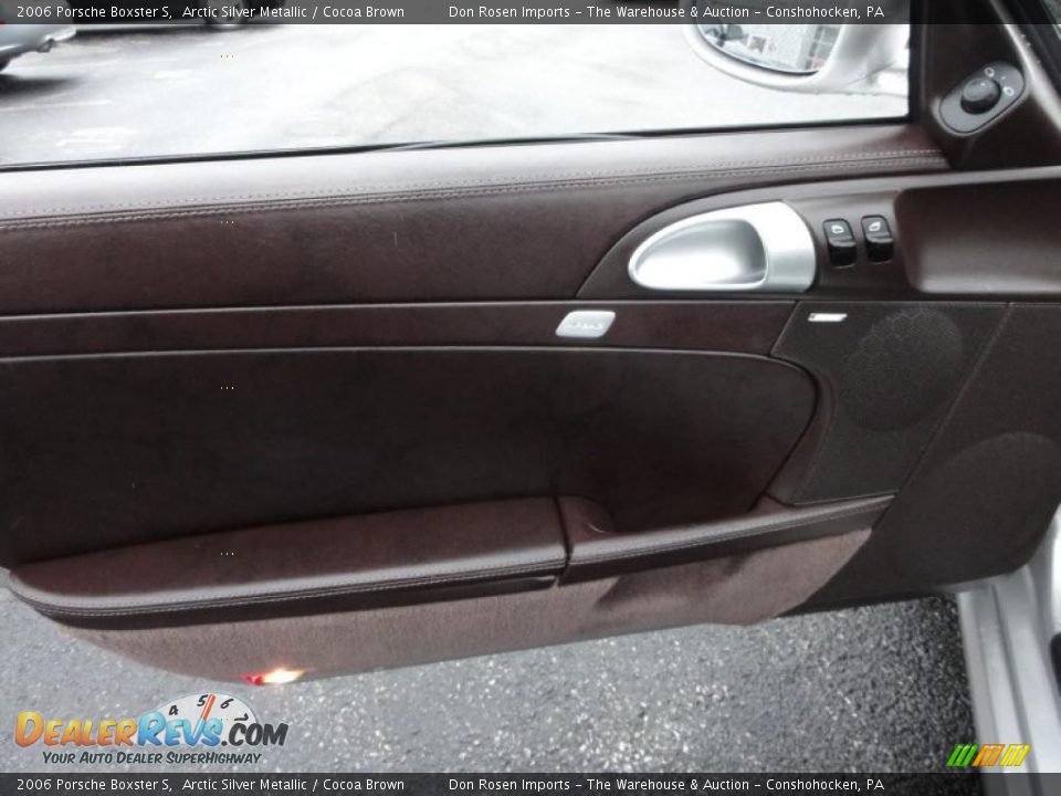 2006 Porsche Boxster S Arctic Silver Metallic / Cocoa Brown Photo #14