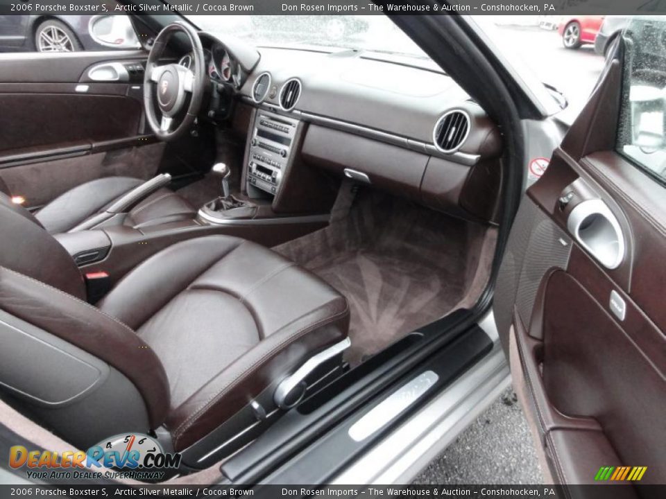 Cocoa Brown Interior - 2006 Porsche Boxster S Photo #16