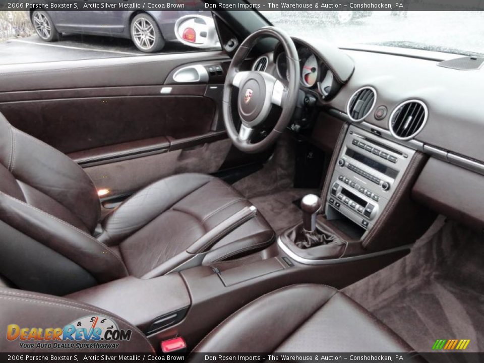Cocoa Brown Interior - 2006 Porsche Boxster S Photo #17