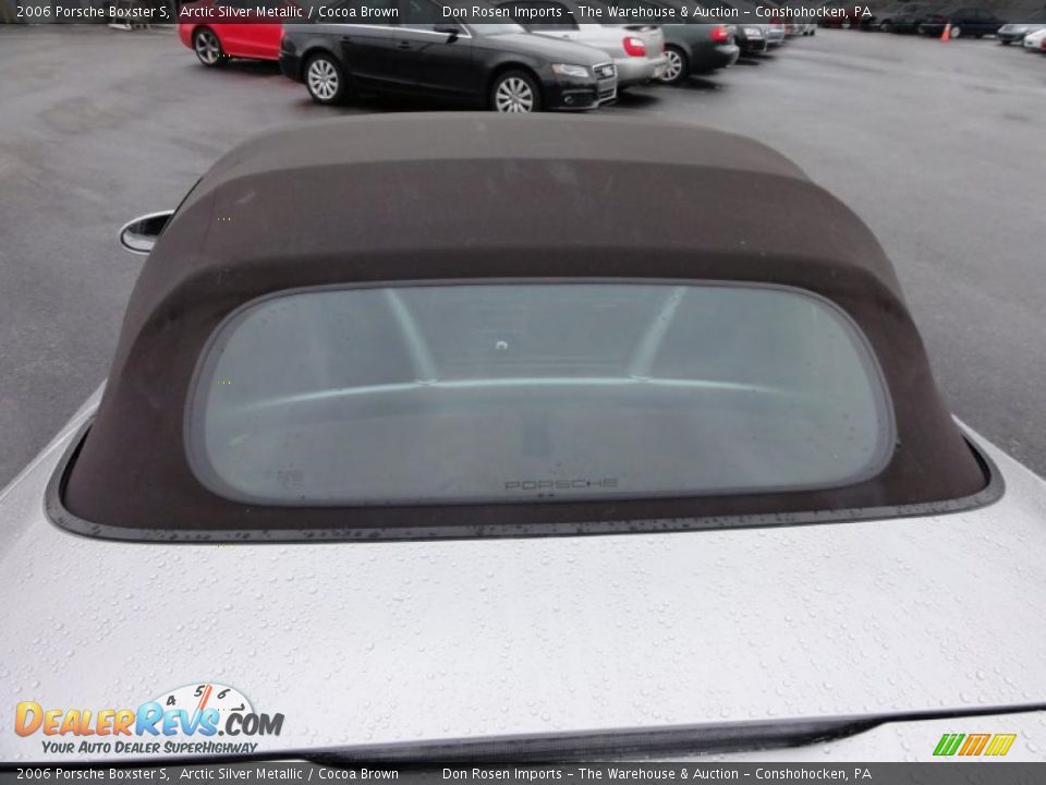 2006 Porsche Boxster S Arctic Silver Metallic / Cocoa Brown Photo #35