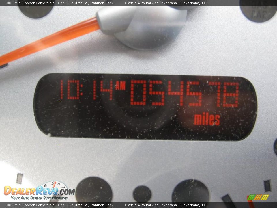 2006 Mini Cooper Convertible Cool Blue Metallic / Panther Black Photo #11