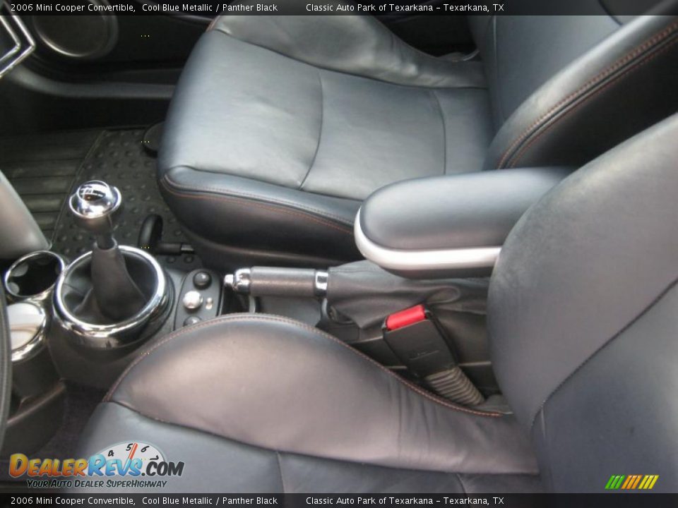 2006 Mini Cooper Convertible Cool Blue Metallic / Panther Black Photo #12