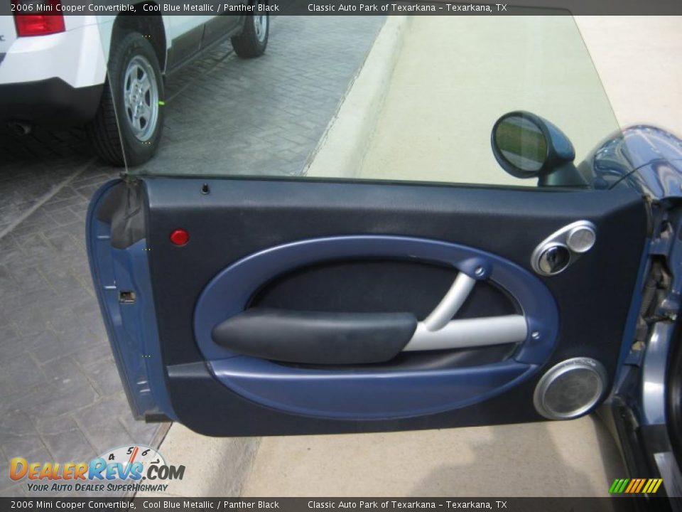 2006 Mini Cooper Convertible Cool Blue Metallic / Panther Black Photo #16