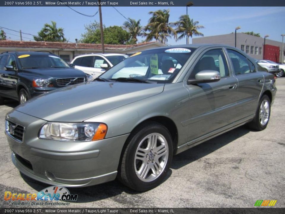 2007 Volvo S60 2.5T Willow Green Metallic / Taupe/Light Taupe Photo #1