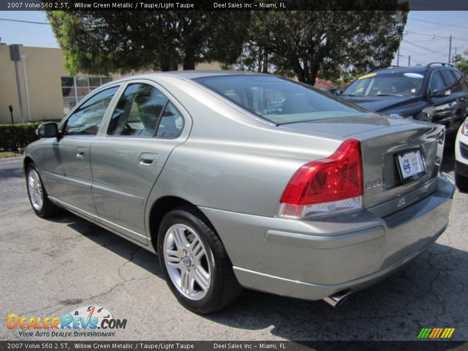 2007 Volvo S60 2.5T Willow Green Metallic / Taupe/Light Taupe Photo #3