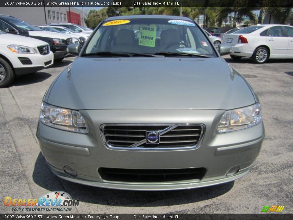 2007 Volvo S60 2.5T Willow Green Metallic / Taupe/Light Taupe Photo #8