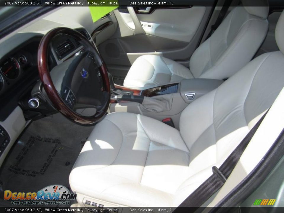 2007 Volvo S60 2.5T Willow Green Metallic / Taupe/Light Taupe Photo #9