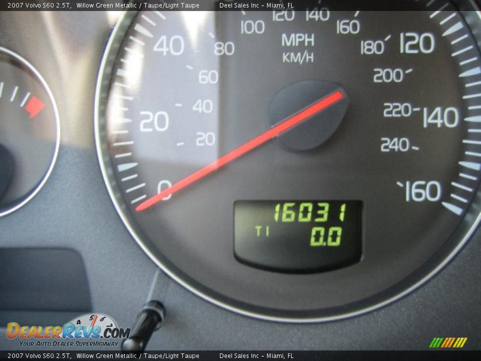 2007 Volvo S60 2.5T Willow Green Metallic / Taupe/Light Taupe Photo #15