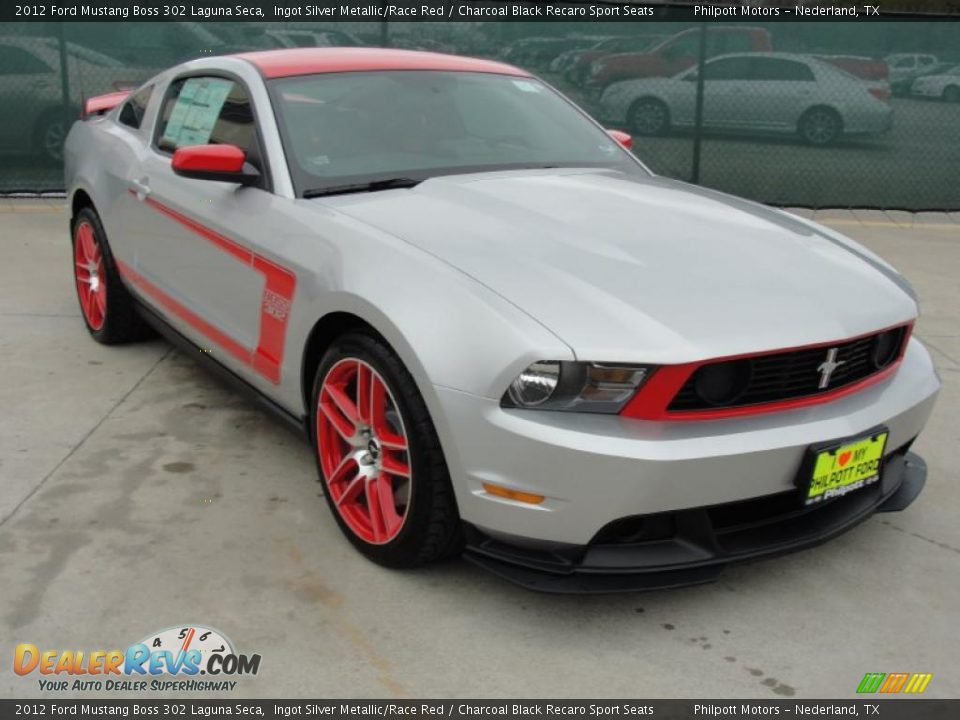 Front 3/4 View of 2012 Ford Mustang Boss 302 Laguna Seca Photo #1