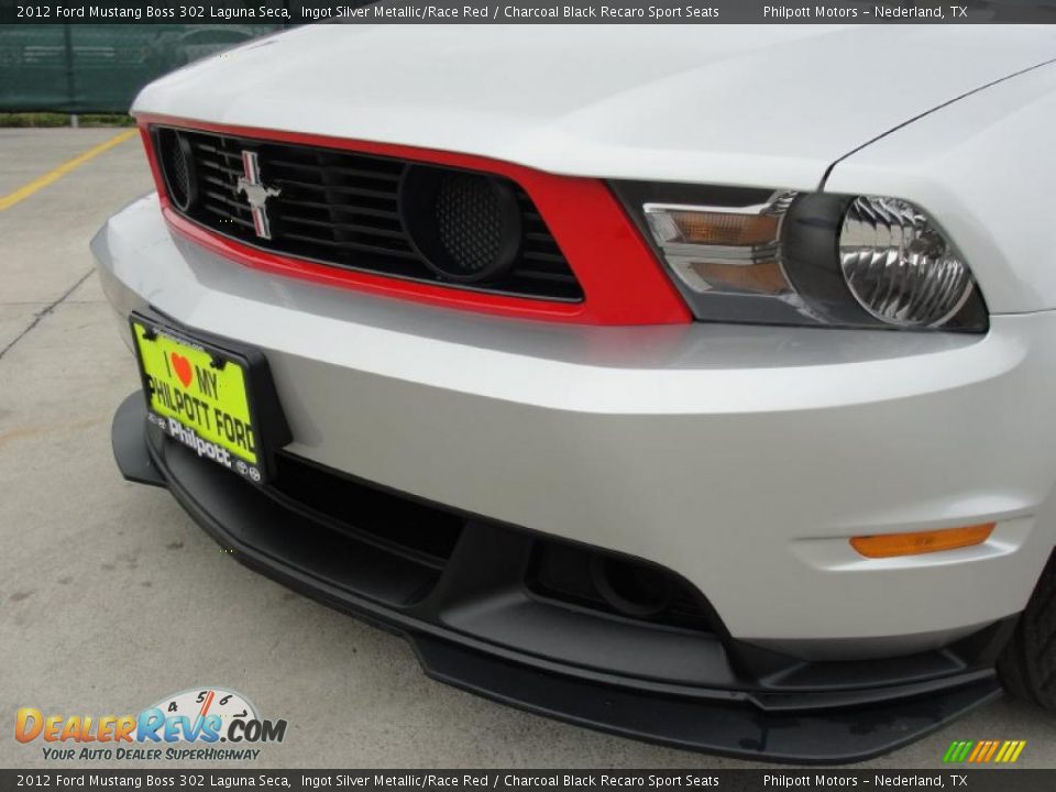 2012 Ford Mustang Boss 302 Laguna Seca Ingot Silver Metallic/Race Red / Charcoal Black Recaro Sport Seats Photo #11