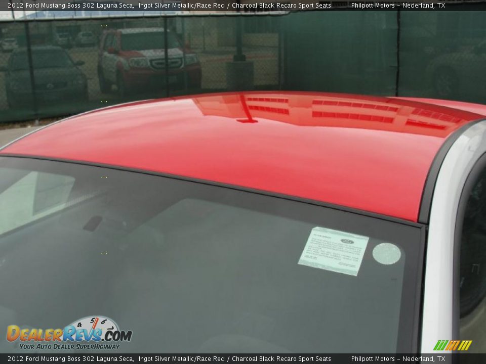 2012 Ford Mustang Boss 302 Laguna Seca Ingot Silver Metallic/Race Red / Charcoal Black Recaro Sport Seats Photo #16