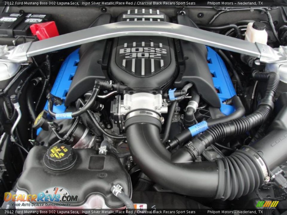 2012 Ford Mustang Boss 302 Laguna Seca 5.0 Liter Hi-Po DOHC 32-Valve Ti-VCT V8 Engine Photo #20