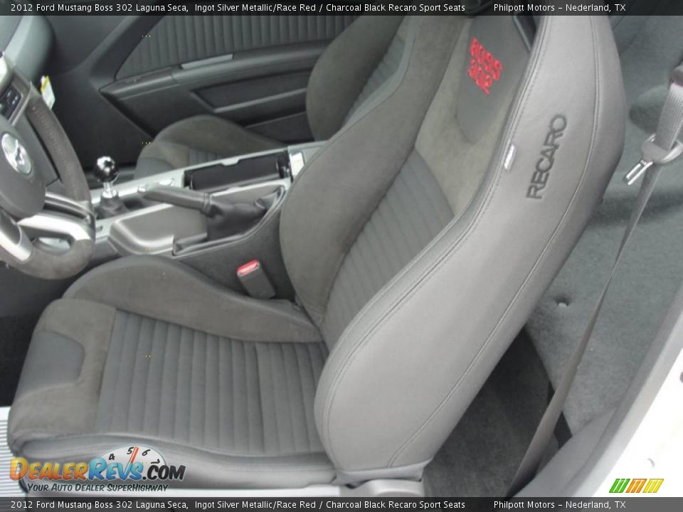 Charcoal Black Recaro Sport Seats Interior - 2012 Ford Mustang Boss 302 Laguna Seca Photo #28