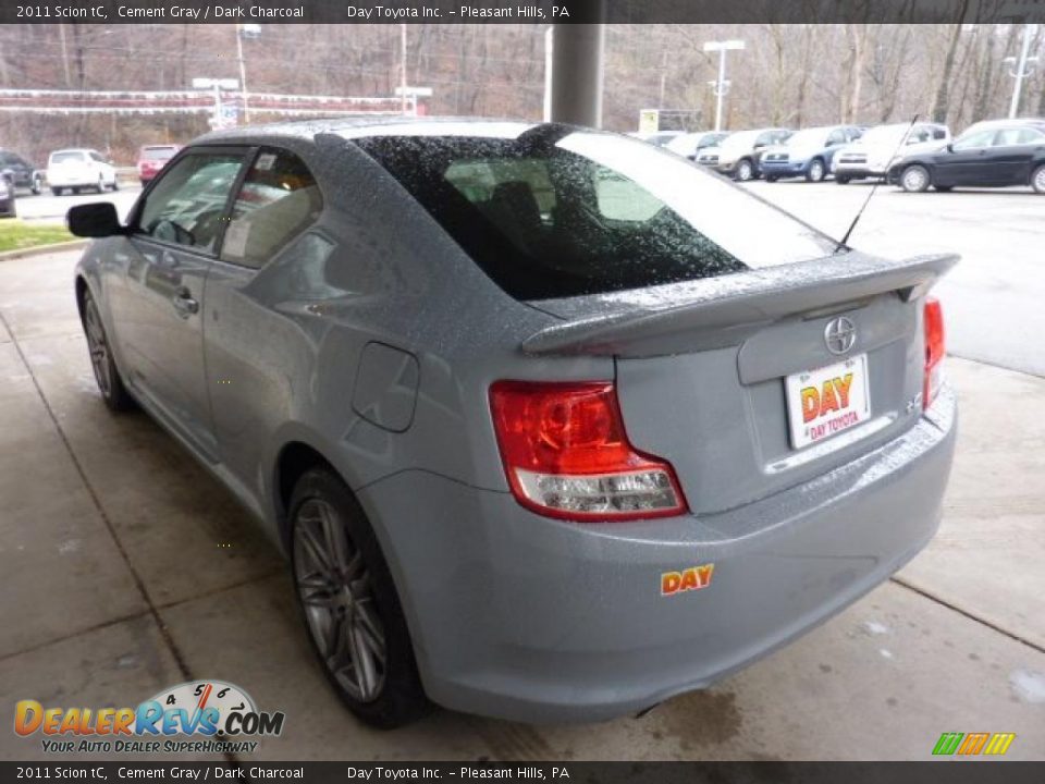 2011 Scion tC Cement Gray / Dark Charcoal Photo #4