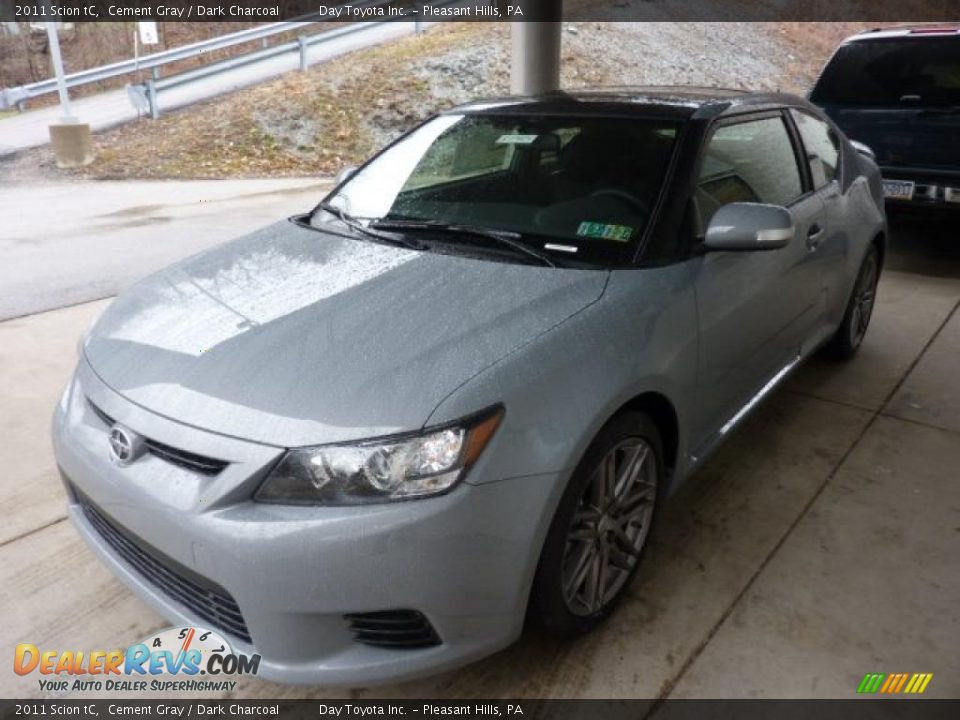 2011 Scion tC Cement Gray / Dark Charcoal Photo #5