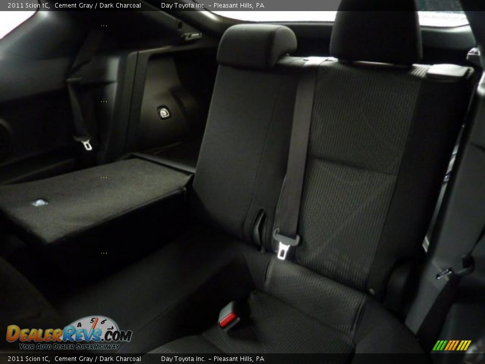 2011 Scion tC Cement Gray / Dark Charcoal Photo #9