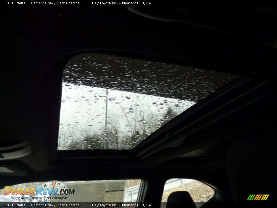 2011 Scion tC Cement Gray / Dark Charcoal Photo #12