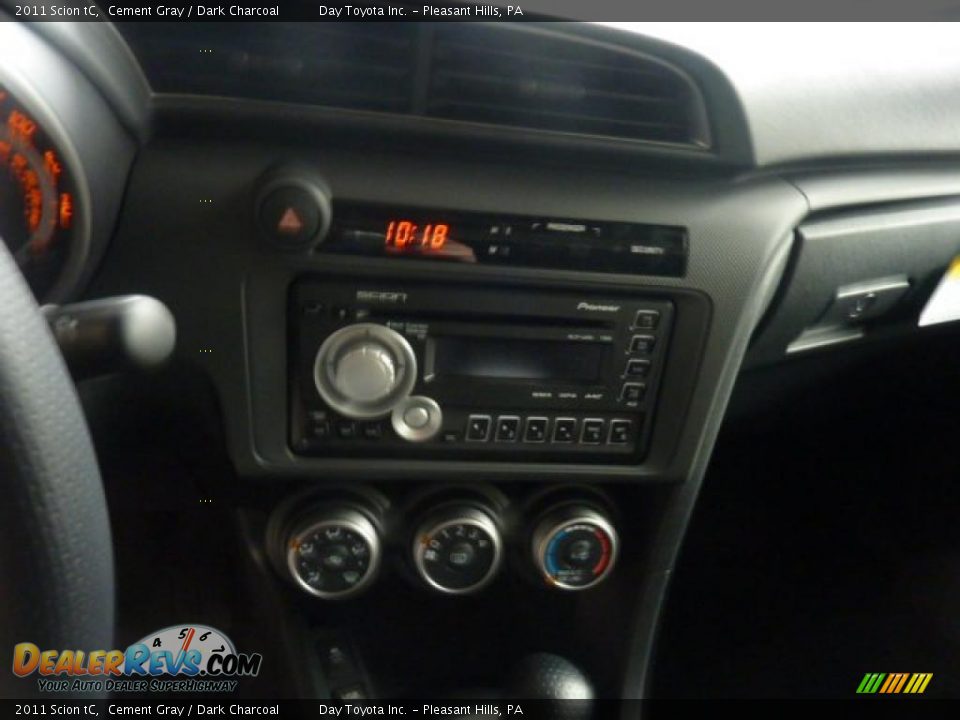 2011 Scion tC Cement Gray / Dark Charcoal Photo #13