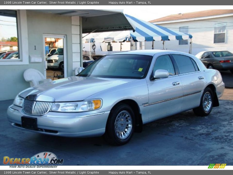 1998 Lincoln Town Car Cartier Silver Frost Metallic / Light Graphite Photo #1