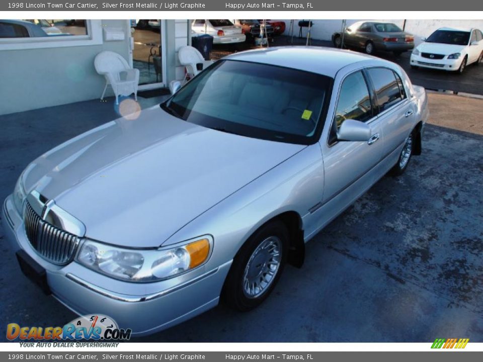 1998 Lincoln Town Car Cartier Silver Frost Metallic / Light Graphite Photo #2