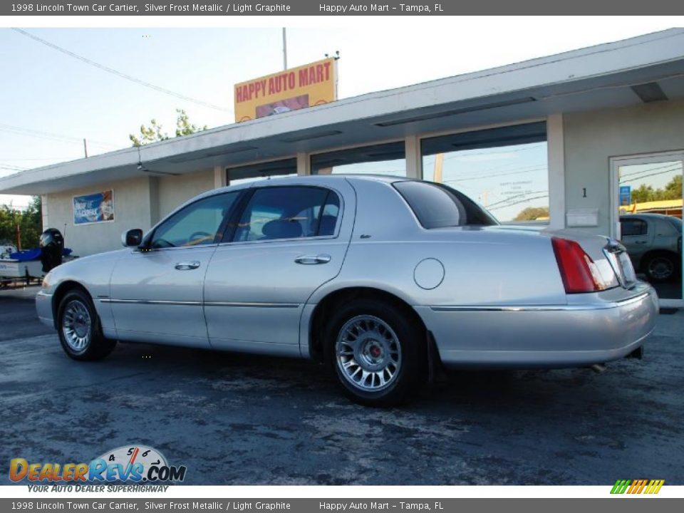 1998 Lincoln Town Car Cartier Silver Frost Metallic / Light Graphite Photo #11